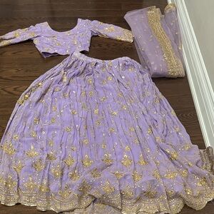 Lavender Indian & Pakistani lengha